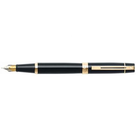 Pióro wieczne Sheaffer 300 Czarno-złoty + tłoczek - 2